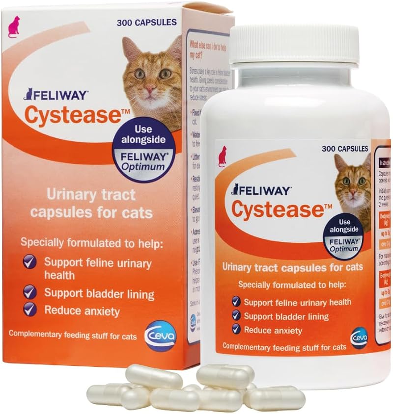 Feliway Cystease 300 Capsule Pack for Cats Urinary Tract Support