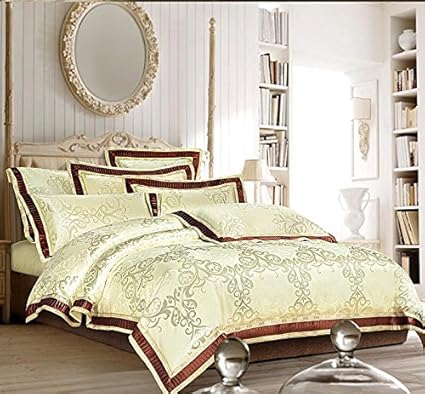 Amazon Com Luxury Jacquard Royal Bedding Sets Queen Size