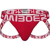 Arjen Kroos Men Sexy Jockstrap Low Rise Underwear Cotton Print Briefs Athletic Supporter