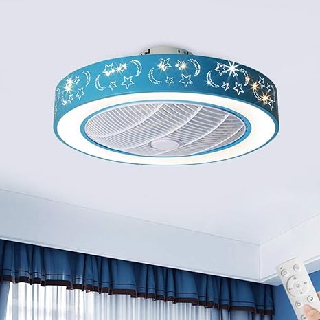 OSALADI Lámpara de Techo de Flores Luz de Ventilador Plegable Luz