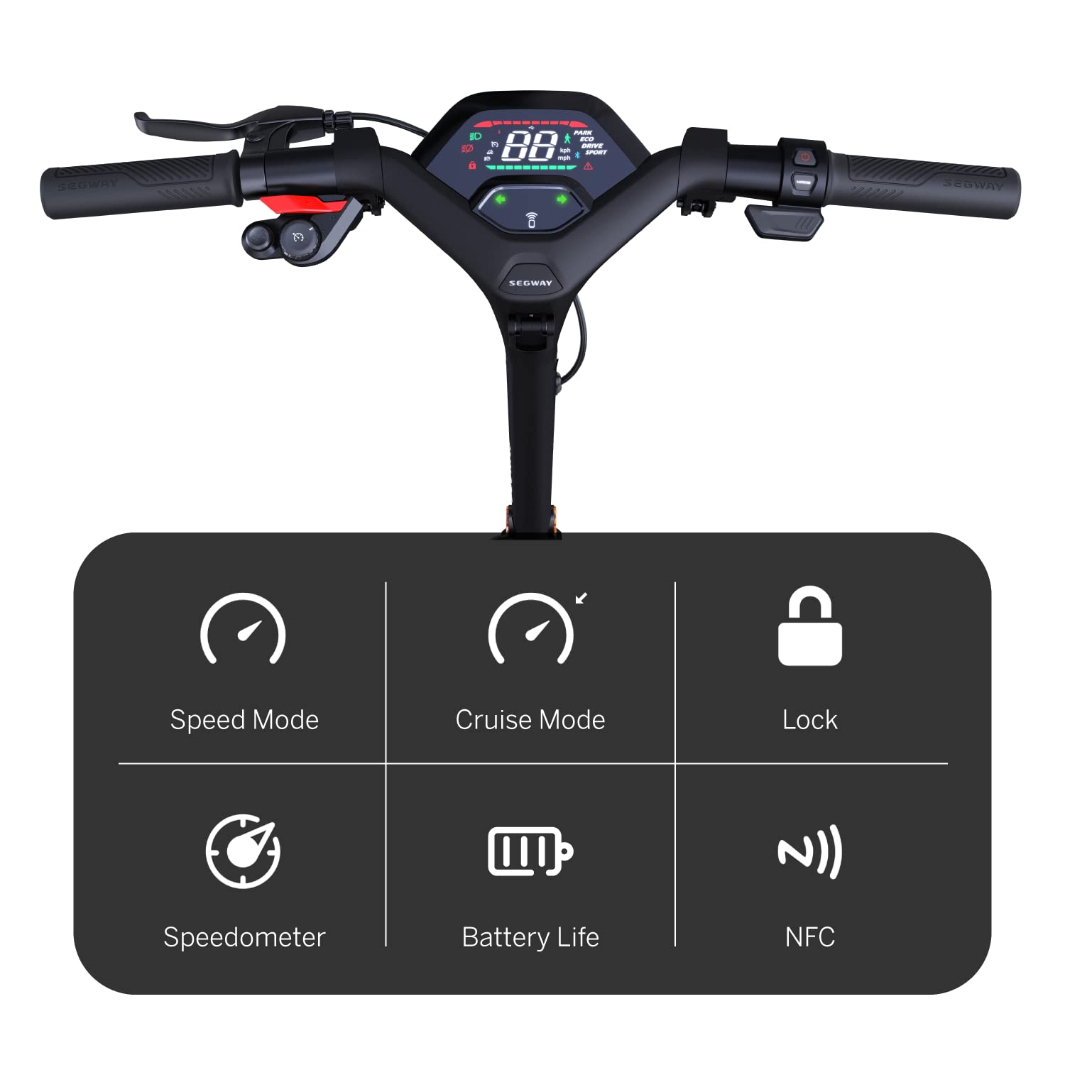 Segway Ninebot P65 Electric Scooter - 500W Motor, 40.4 Miles Long Range & 25 Mph, w/t 10.5