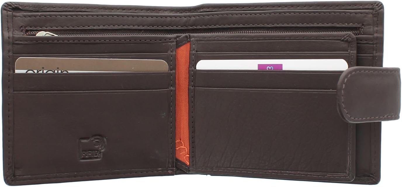Mala Leather Origin Collection Leather Bi-Fold Wallet with RFID Protection 186_5 Brown - Image 3