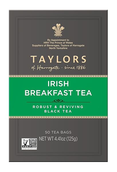 TAYLORS OF HARROGATE IRISH BREAKFAST, 50 TEABAGS