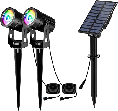 T-SUN 2-in-1 Solar Landscape Lights Colour Changing IP65 Garden Spot