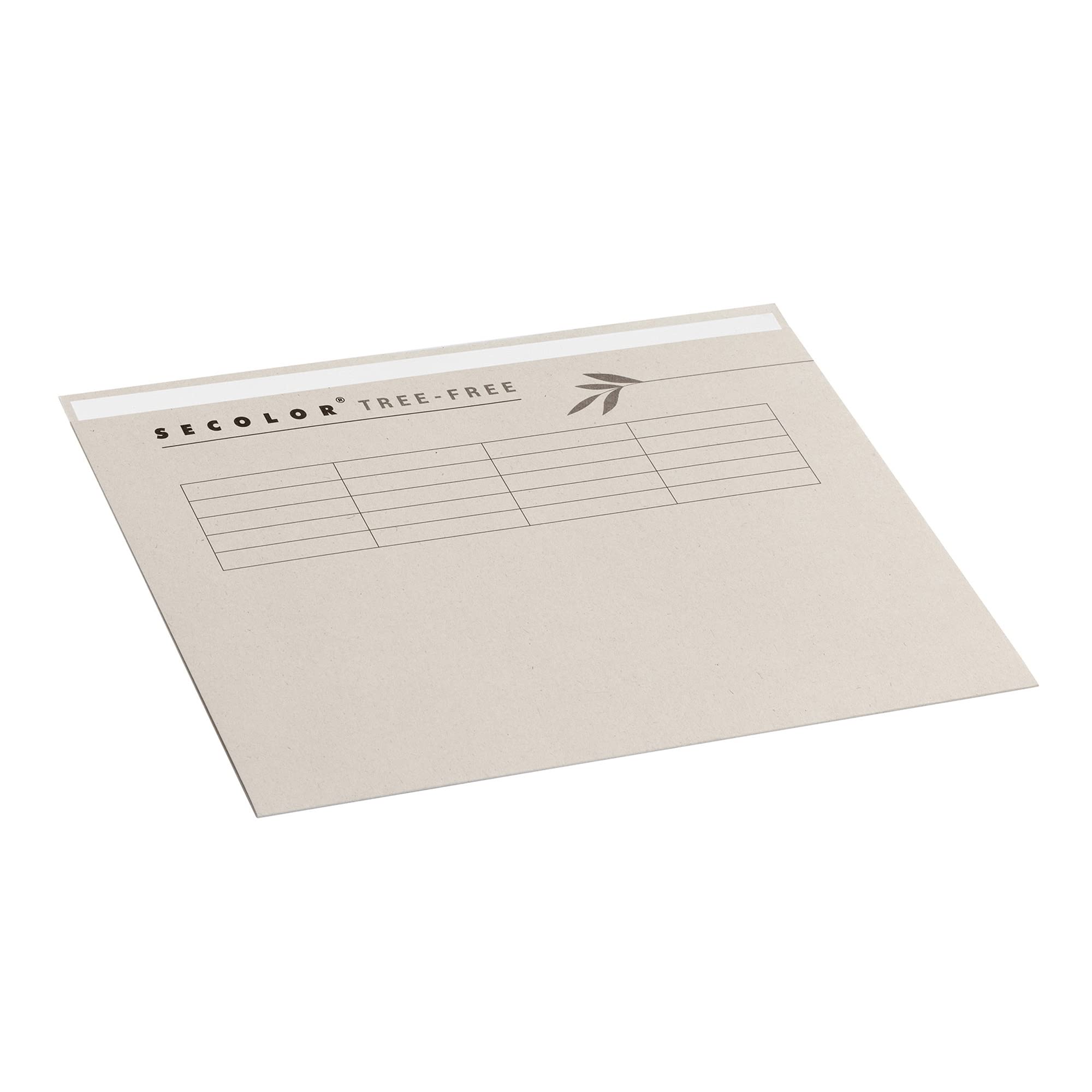 Jalema 3864511- Pack of 10 Eco-Friendly Folders with Folio Tab | 225 g/m² | Tree Free Secolour | Natural Beige