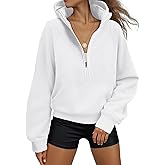 SHEWIN 2025 Women Half Zip Hoodies Fall Pullover Sweatshirt