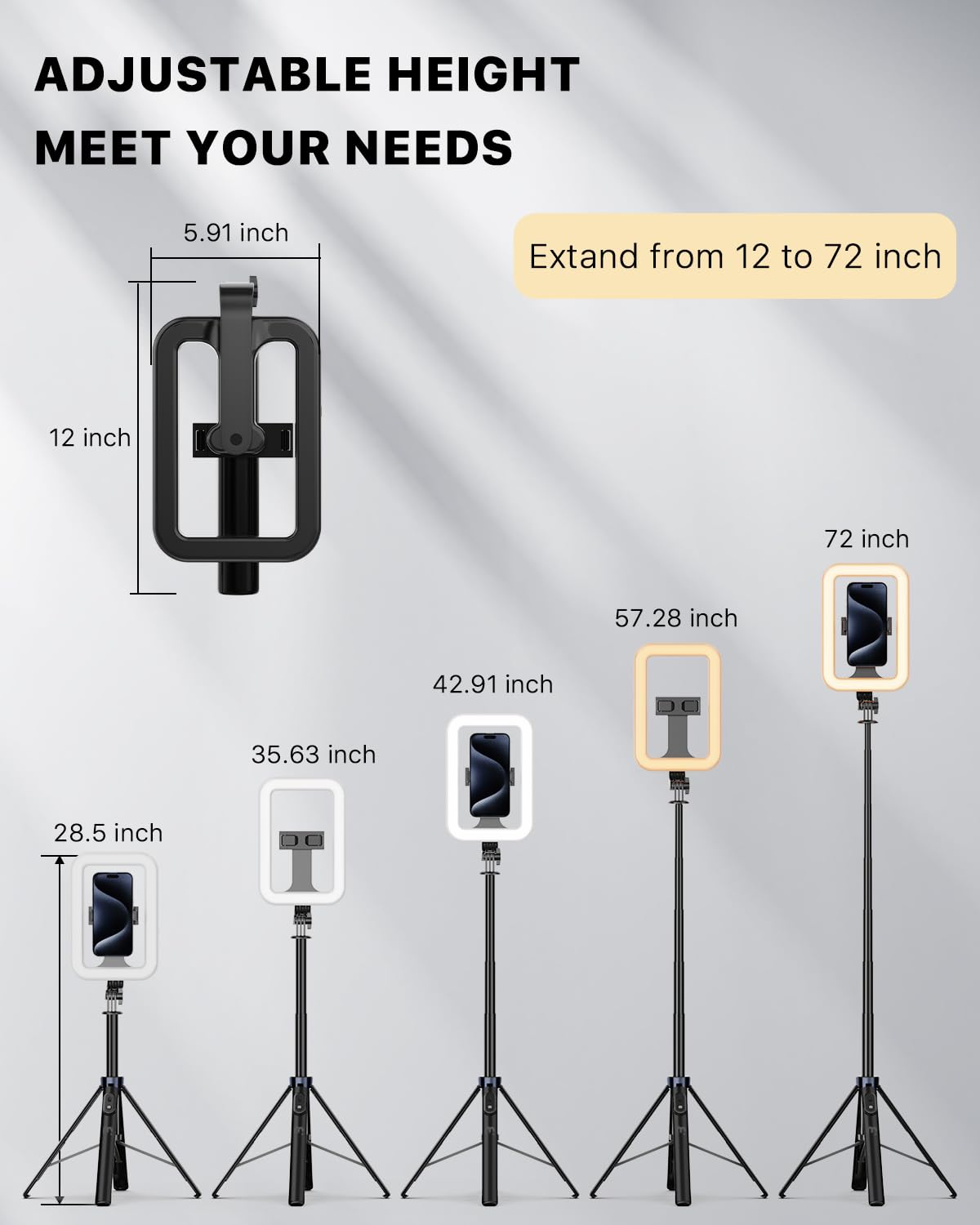M MYBAT PRO Selfie Ring Light with 72