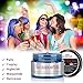 BMK Blue Color Hair Wax Matte Hairstyle Pomades Disposable Temporary Modeling Natural Hair Styling Wax for Party, Cosplay, Nightclub, Masquerad, Halloween