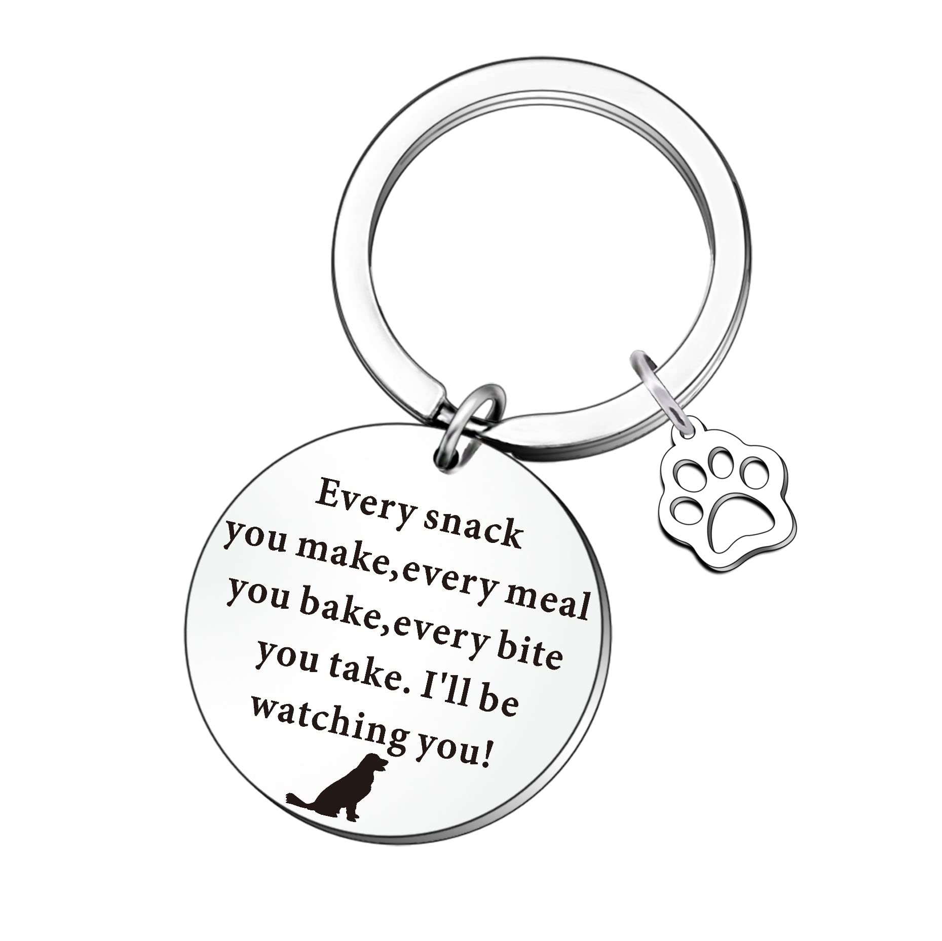 WTOPP Funny Dog Gifts Birthday Gift For Dog Lovers Novelty Dog Keyring Christmas Thanksgiving Present