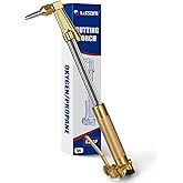 LISSAM 62-3F H-Type Oxy Propane Cutting Torch, Heavy Duty Straight Torch | 11.8&Prime; (300 mm) Cutting Capacity, Includes 6290NX-2 Cutting Tip, One-Piece Body Minimizes Potential Gas Leak Points