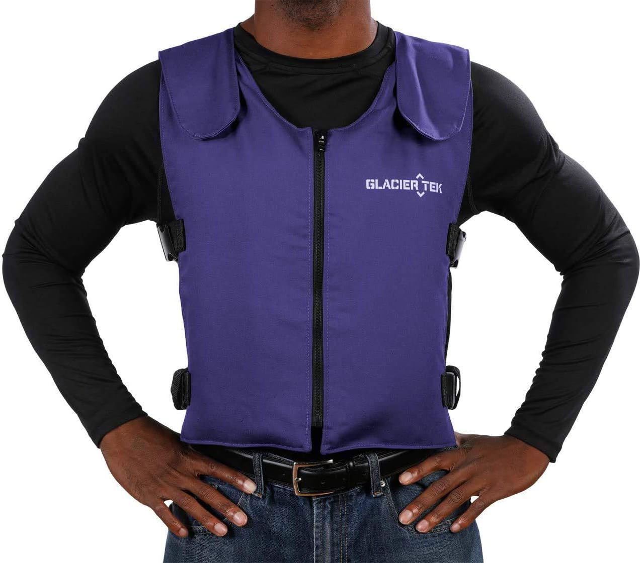 Glacier Tek Original Cool Vest with FR3 Flame-Retardant Banox Fabric and Nontoxic Cooling Packs