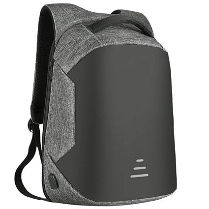 Divud Ecom Anti Theft Backpack Laptop Bag with USB Charging Port for Laptop 15.6 Inch Black (Grey)