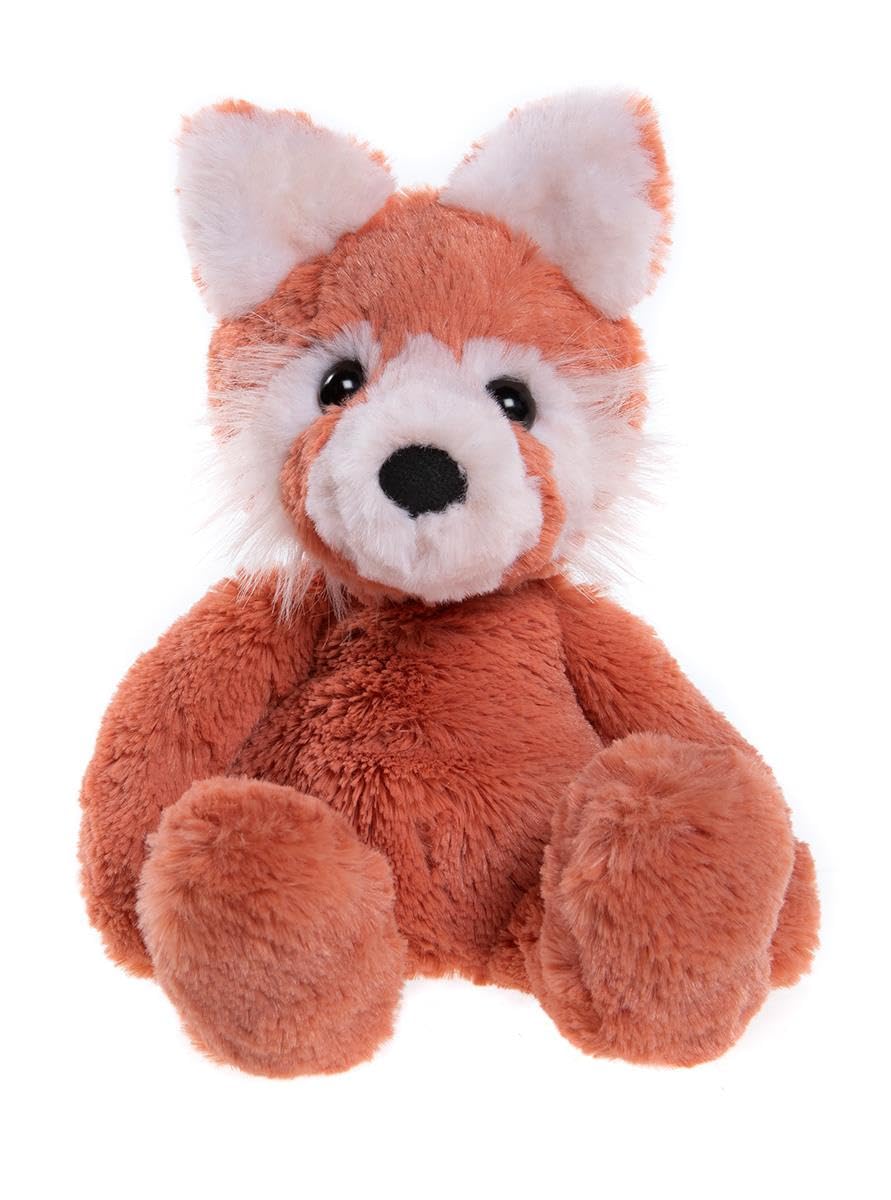 Charlie Bears Bear & Me Ronnie Red Panda Teddy Bear Orange Soft Plush Animal Cute Toy Stuffed Animal - 9.5 Inches Tall