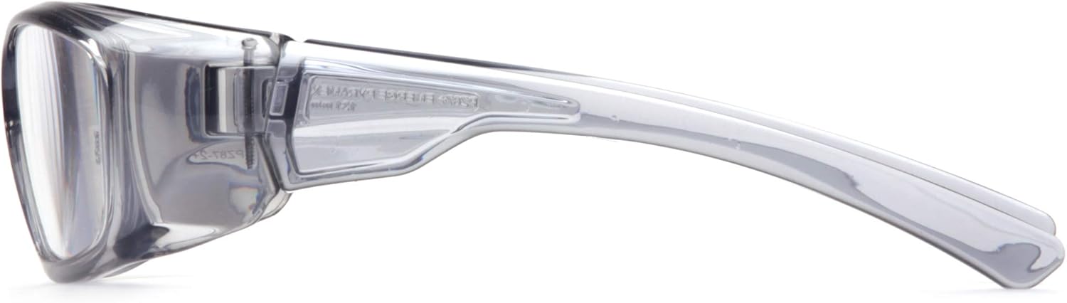 PYRAMEX SG7910D15 Pyramex Clear Safety Reader Glasses, Scratch-Resistant, Gray Frame - Safety Glasses - 