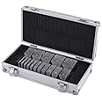 HMWOKPOT High Precision Ophthalmic Prism Set Eye Prism Set for Optometry - 16 Pcs Lens and Aluminum Case, 1 Red Filter Lens