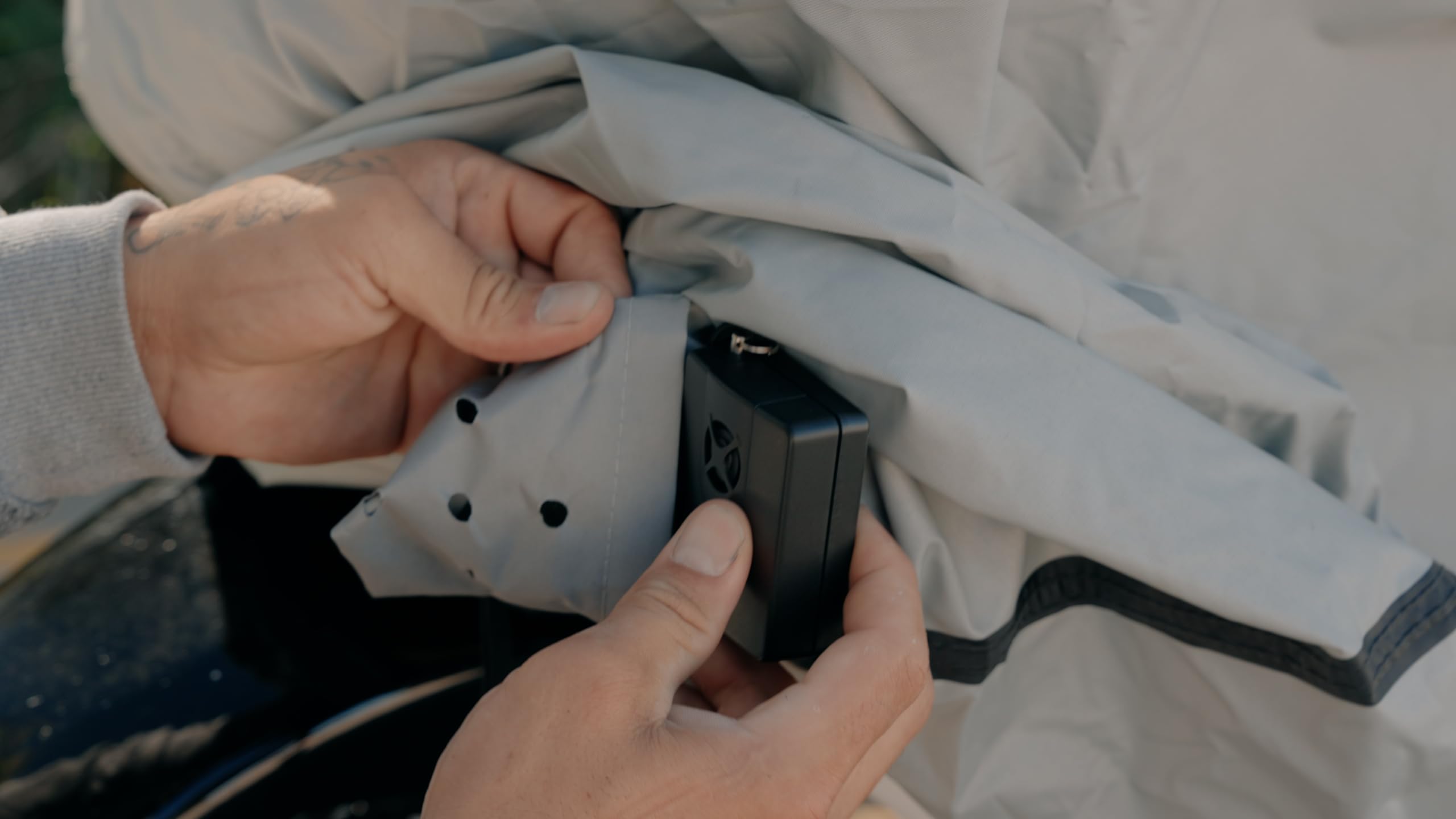 Dowco Guardian 26038-00 Integrated Motorcycle Cover Security Alarm System/Theft Deterrent, Black