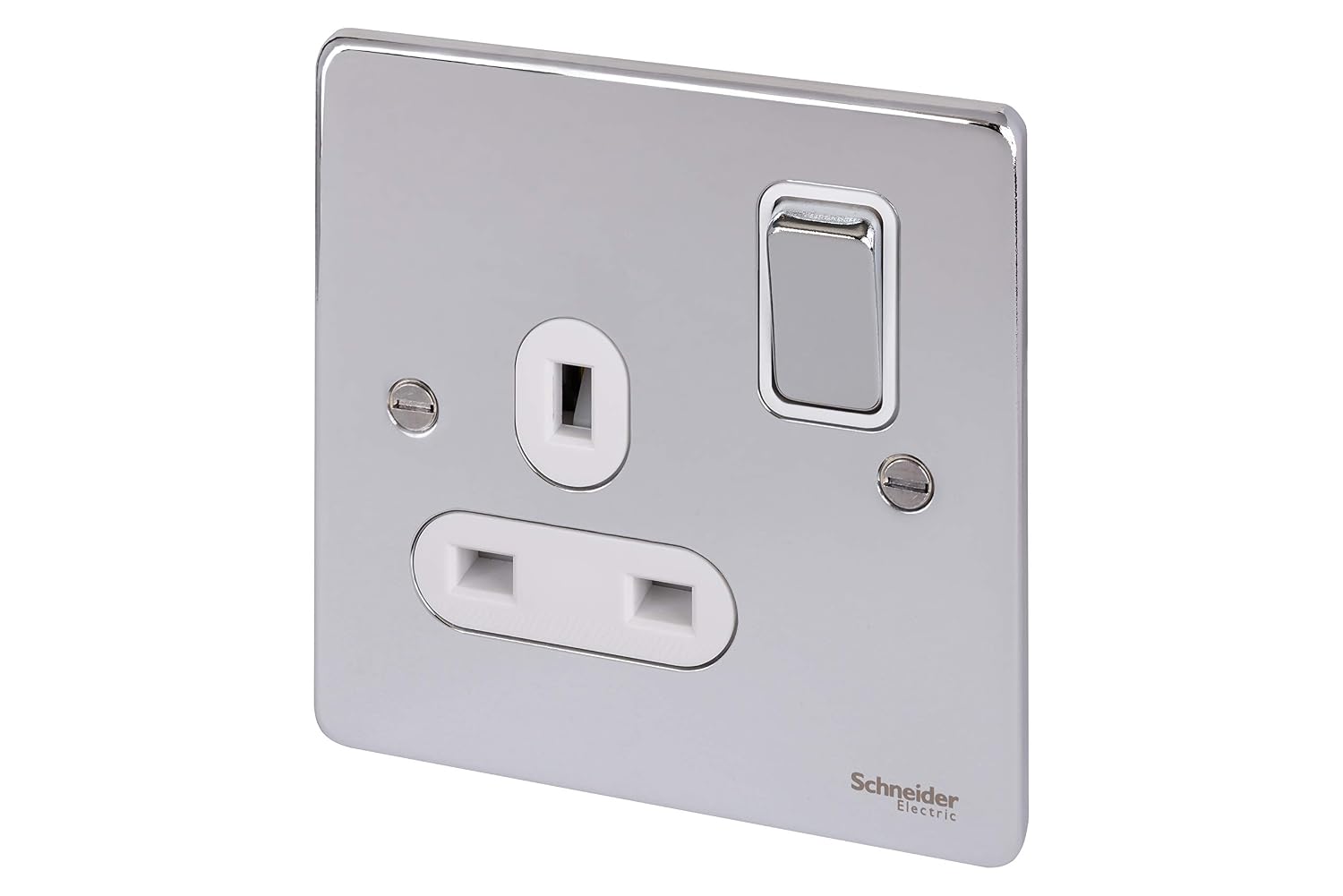 Schneider Electric Ultimate Low Profile GU8510PC Blindplatte – Poliertes Chrom, 5 Mm Tiefe