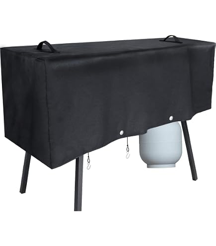 Grisun Abdeckung Für Camp Chef 3-Brenner-Grill – 110 X 41,9 X 39,9 Cm, Wasserdicht, UV- & Reißfest, Mit Kordeln & Reflektierendem Griff
