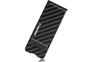 T-CARBON Real Carbon Fiber Money Clip for Men, Minimalist Money Holder for Cash Credit Card Clip Front Pocket Men's Money Clips