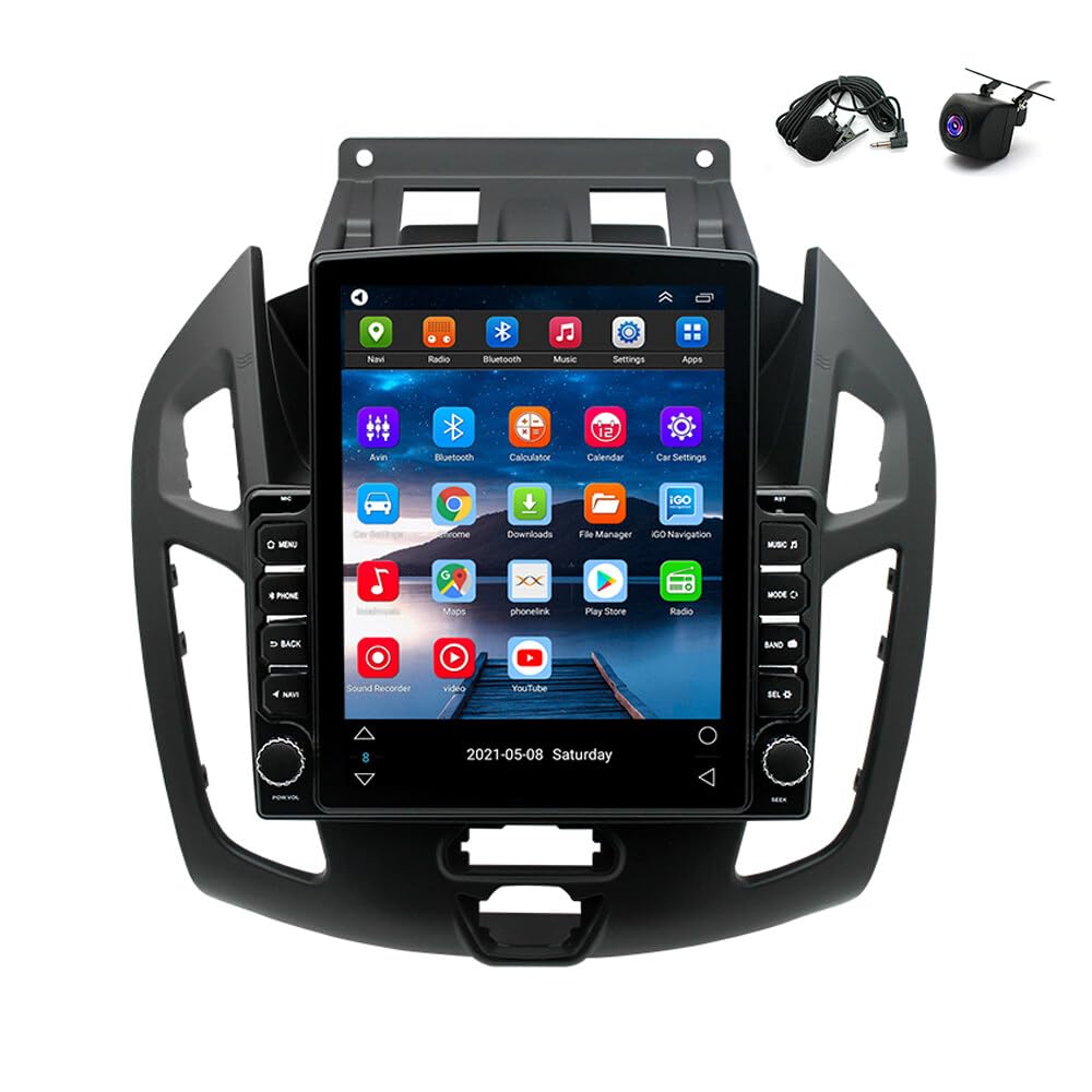 Photo 1 of (sold for parts) Android 13 Stereo Radio 4+64G Frequency Modulation Car-Play Stereo Radio Head Unit Car Radio with Carplay Android Auto Compatible for Ford Transit Connect/Tourneo Connect 2014-2018