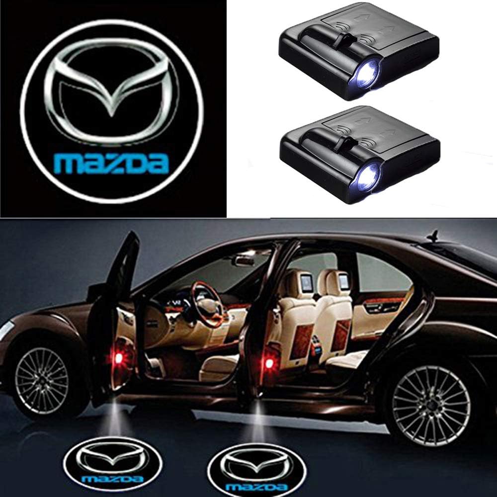 MIVISO Wireless Car Door Led Welcome Laser Projector Logo Light Ghost Shadow Light Lamp Logos 2 Piece