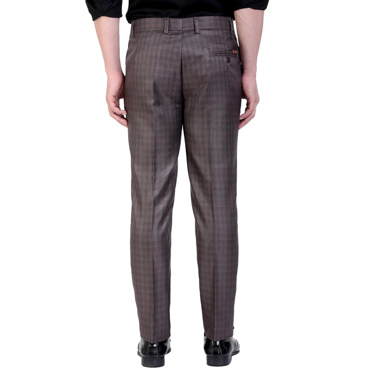 vandnam slim fit checks trouser