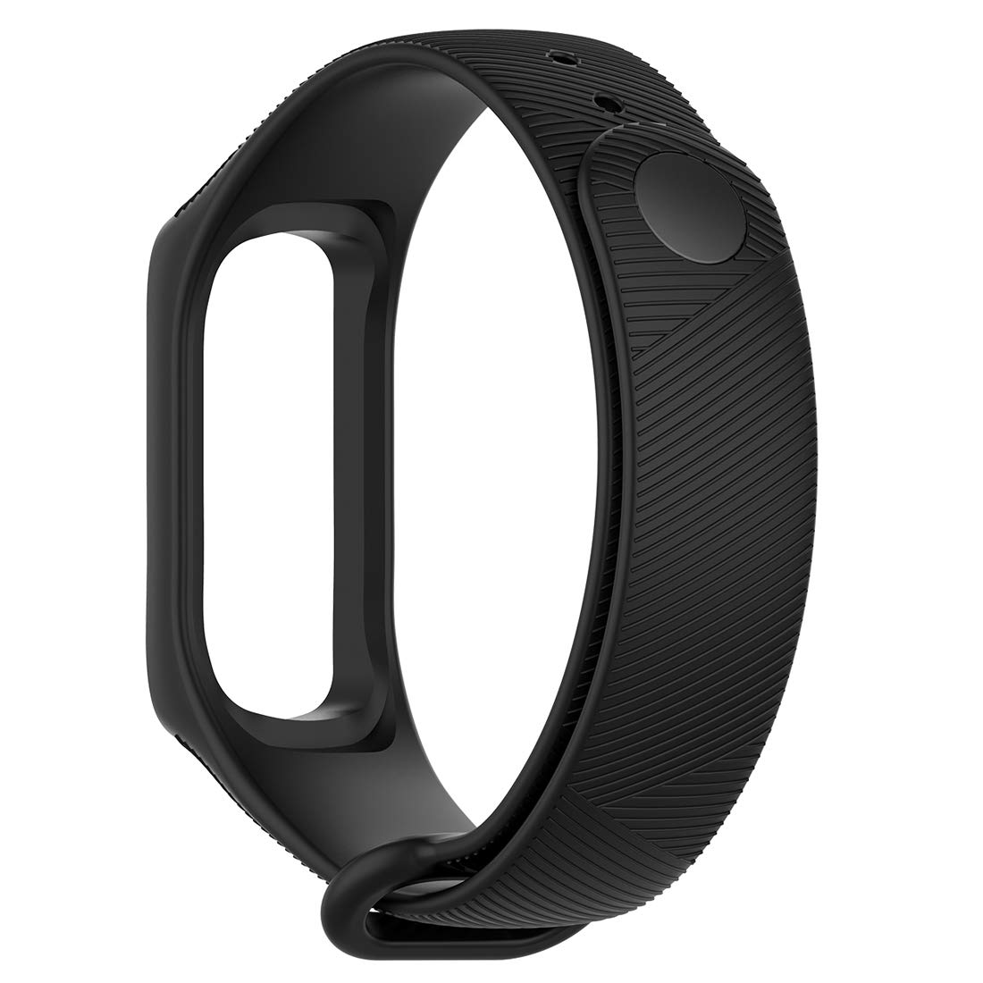 LOKEKE Compatible for Samsung Galaxy Fit E(SM-R375) Smart Watch Replacement Band Replacement Wrist Silicone Band Strap For Samsung Galaxy Fit E(SM-R375) SmartWatch(Silicone Black)