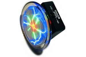 LUCKYFISH Plasma Plate Portable Mini Pocket Plasma Disk with Voice and Touch Response, Suitable for Party Decoration,Outdoor Activities Warning Signal and Science Gift 2.5Inch （Tricolor）
