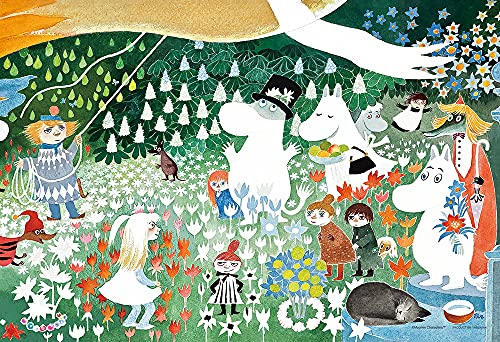 やのまん(Yanoman) 【日本製】1000ピース ジグソーパズル コンパクトピース ムーミン MOOMIN ザ デンジャラス ジャーニー (26ｘ38cm) 13-09 ピース請求ハガキ のり付き へら付き サービスカード付 ジグソーパズルのトリセツ付