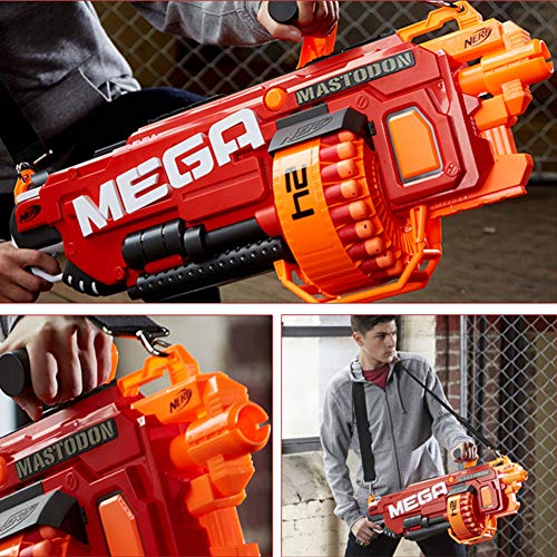 Toosci Mega Dart Refill Pack 60 Pcs 9.5cm Compatible with Nerf Mega Guns, Universal Mega Pack Refill Bullets, Premium Red Foam Darts for N-Strike Mega Series Blasters Toy Gun