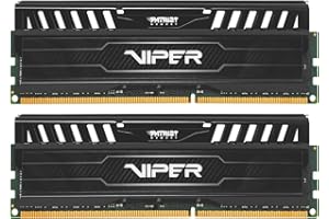Patriot Viper 3 DDR3 RAM 16GB (2X8GB) 1600MHz CL9 1.5v UDIMM Desktop Gaming Memory Kit Compatible with XMP - PV316G160C9K