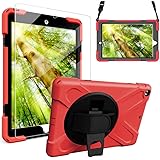 ZenRich New iPad 10.2 Case, iPad 9th/8th7th Generation Case with Screen Protector Rotatable Kickstand/Hand Strap and Shoulder