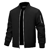 WULFUL Men's Bomber Jacket Lightweight Casual