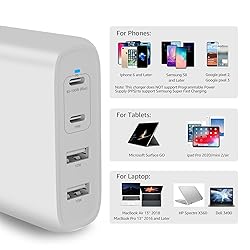 Amazon Basics 100W Four-Port GaN Wall Charger w/ 2
