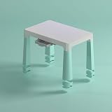 Liberty House Toys Kids Adjustable Table & 2 Chairs, White & Green view 6