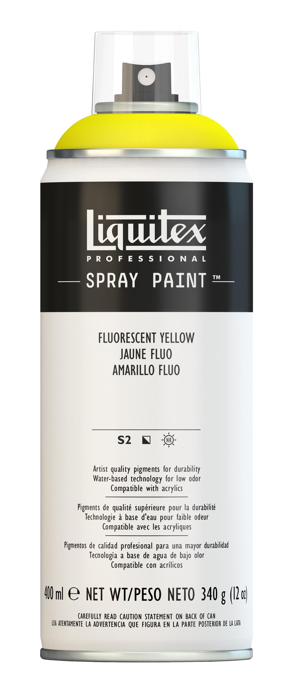 LIQUITEX 4450981 Professional Spray Paint, Fluorescent Yellow, 400 ml (Pack of 1)