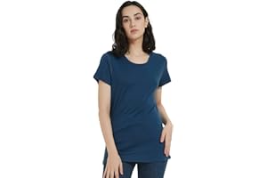 ZSOSBA METARINO 100% Merino Wool T-Shirt Women,Short Sleeve Lightweight Crew Neck Base Layer Tee Shirt for Travel,Hiking