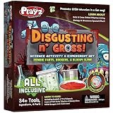Playz Disgusting n' Gross Zombie Farts, Boogers, & Bloody Slime Science Activity & Experiment Set - 34+ Tools to Make Levitating Eyeballs, Gizzards, Fart Putty & Boiled Boogers for Boys & Girls Age 8+