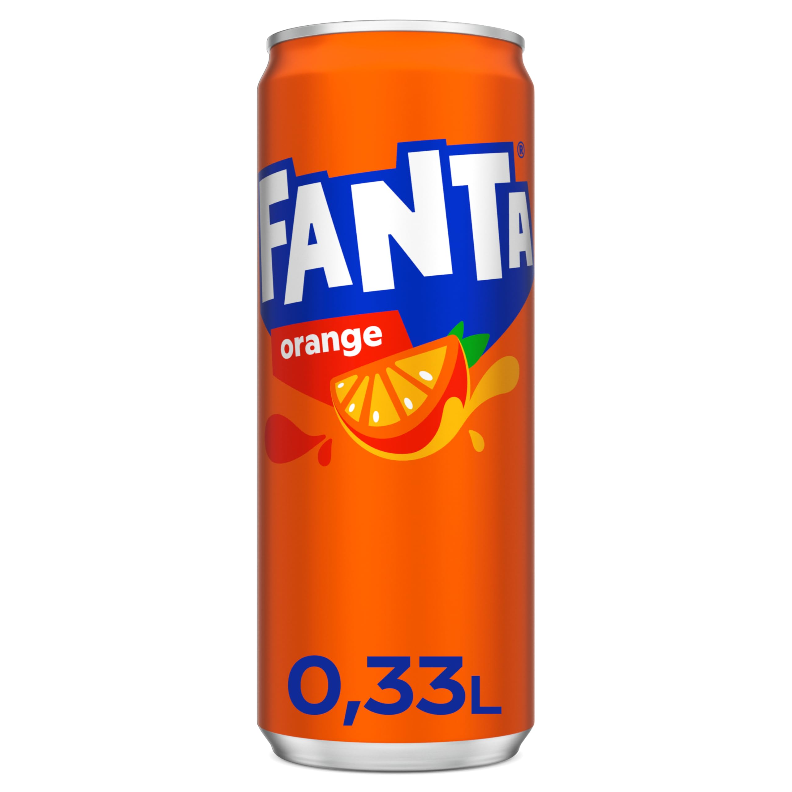 Fanta Orange - fruchtig-spritzige Limonade mit klassischem Orangengeschmack - erfrischendes Softgetränk in Einweg Dosen (24 x 330 ml) 2