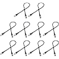 Antrader RG58 1.5 Feet BNC to BNC Coaxial Cable Male/Male Connector for CCTV Camera 10pcs