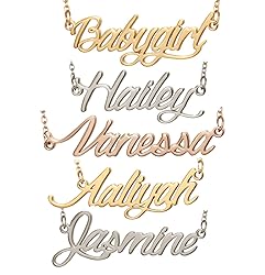 Aoloshow Lily Name Necklace Personalized Custom