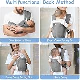 Aolso 4-in-1 Baby Carrier Newborn to Toddler Grey 3.5-18kg view 6