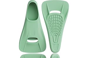 SEATHEWAY Swim Training Fins Comfortable Silicone Lap Swimming Short Blade Floating Flippers with Mesh Bag for Adult Men Women Build Leg Strength