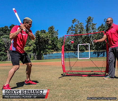 image for PowerNet 5x5 Practice Net + Strike Zone + Weighted Training Ball Bundl