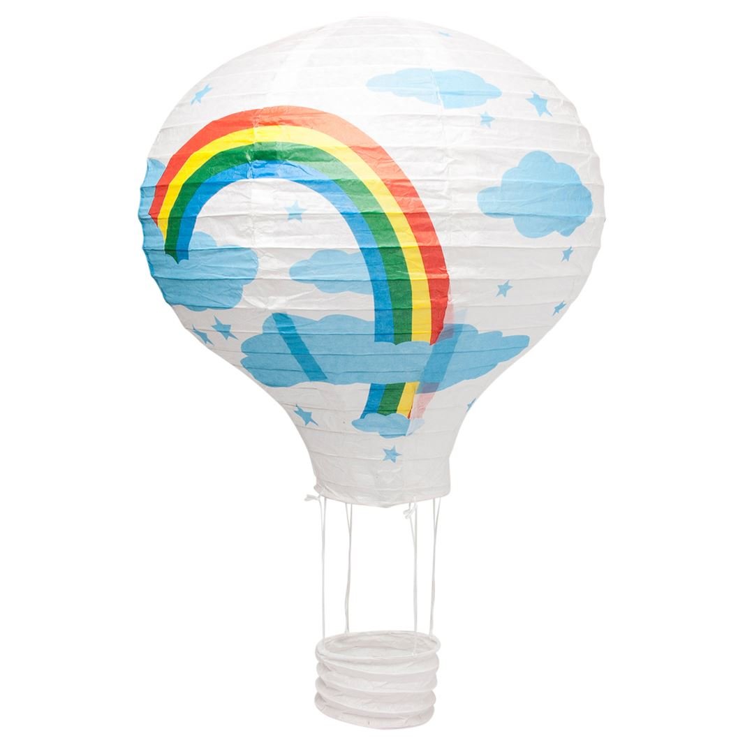 Paper Lantern Children's 14" 35cm White Hot Air Balloon Lamp Light