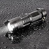 UltraFire LED Flashlight, 7w 300lm Mini Led Flashlight SK68 Poccket Torch Adjustable Focus Zoom Light Lamp