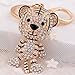 Car Keychain!Full Rhinestone Exquisite Animal Little Tiger Keychain Charm Bag Key Chain Holder Women Handbag Jewelry (tiger D)