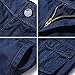 Mens Classic Cargo Trousers Wild Cargo Work Pants Navy Blue Size 29