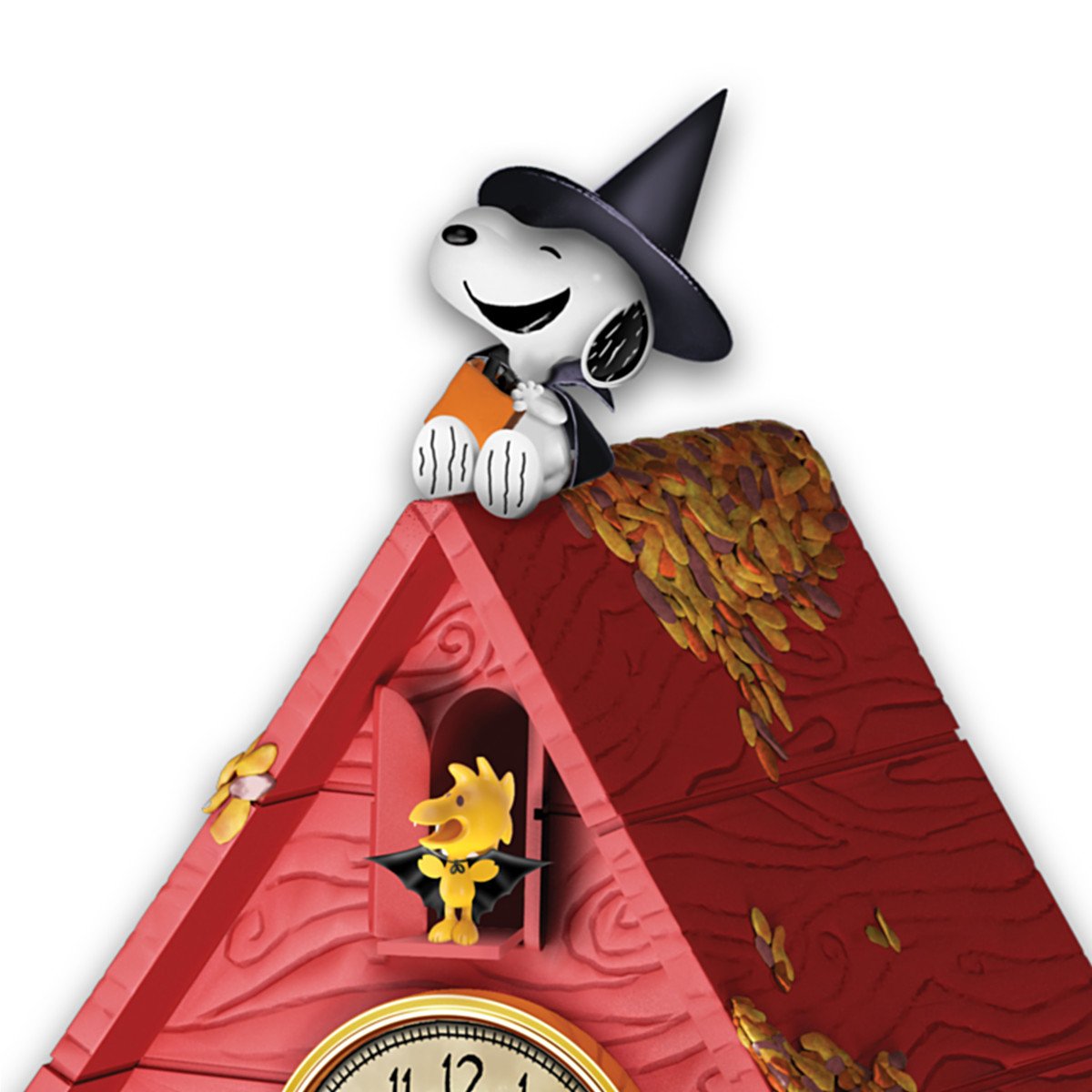 Peanuts Halloween Party Cuckoo Clock With Lights Music Motion By The