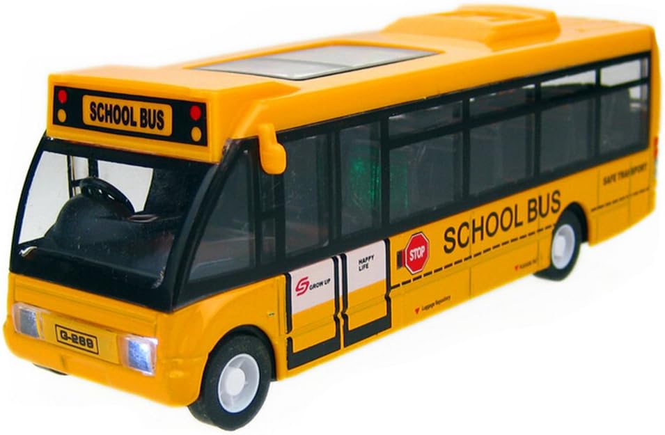 Blancho Alloyed Mini School Bus Model With Light And Sound, Yellow Amazon.co.uk Toys & Games